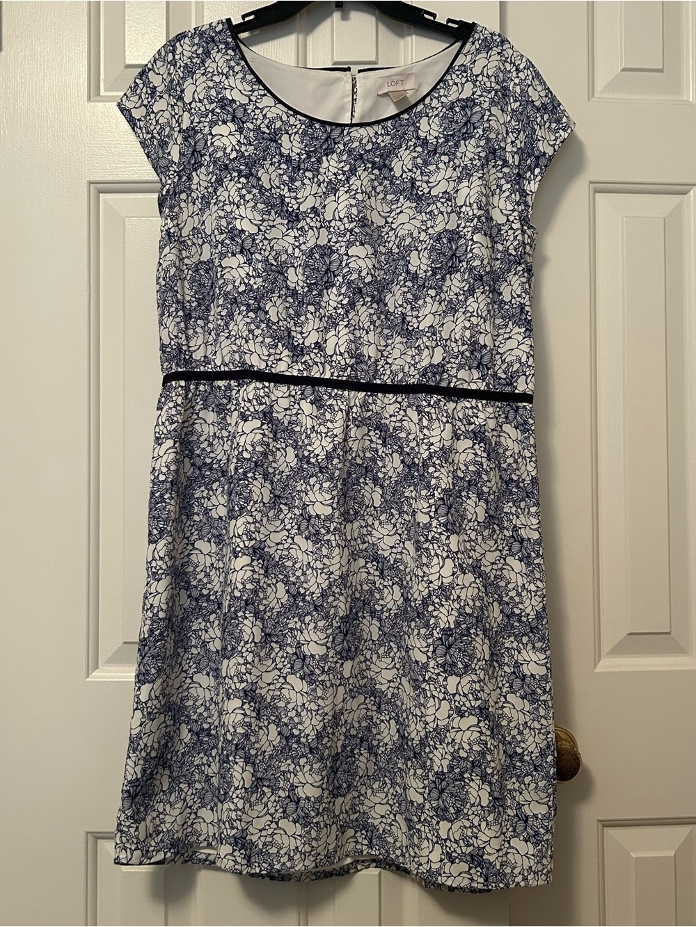 Ann Taylor LOFT Cap Sleeve Floral Dress Women's Size 14